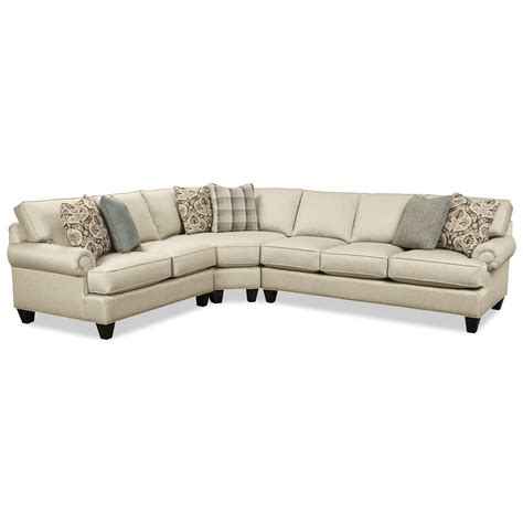 C9 Custom Collection 3 Pc Sectional Sofa By Craftmaster At Belfort