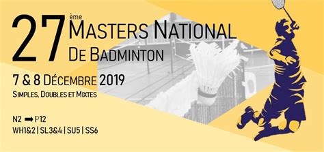 Son just with the little bit of extra punch and luck at the end of. 27ème Masters Vaillante - Vaillante Angers Badminton