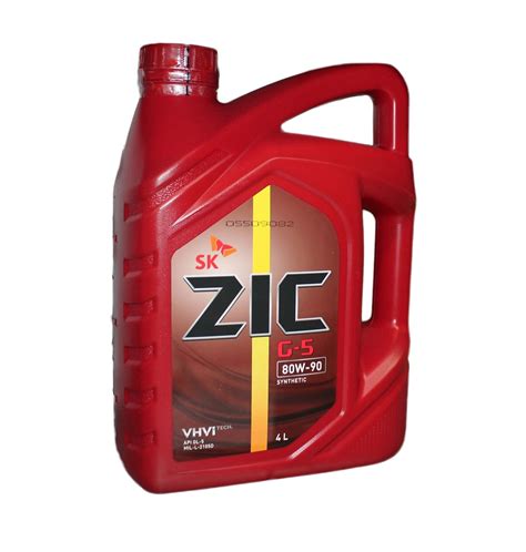 Трансмиссионное масло Zic G 5 80w90 масло Zic лучшее соотношение