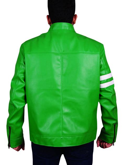 Ben 10 Alien Swarm Ryan Kelley Green Leather Jacket