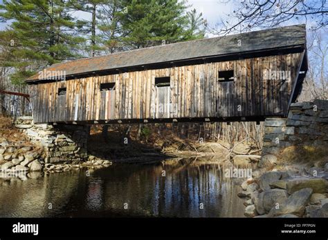 Lovejoy Covered Bridge In Andover Maine Usa Stock Photo Alamy
