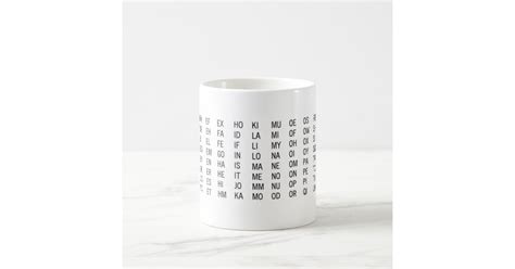 Two Letter Word List Mug Zazzle