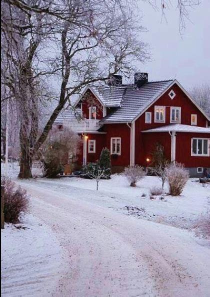 Pin By Jen Hartnett On Holiday Homes Red Houses Red House House