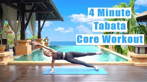 Day 23 Home Tabata Workout 4 Minute Tabata Core Workout Youtube