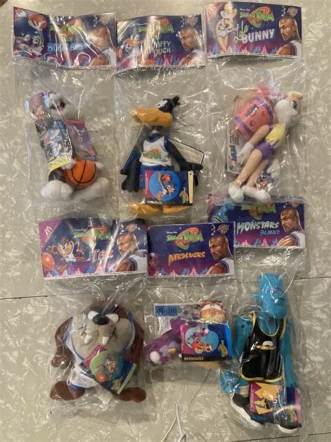 Mcdonalds Space Jam Plush Dolls Happy Meal Toys Complete Set Of 6 1996 2299 Picclick