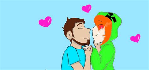 Minecrafta Kiss For Creeper Girl By Par4norm4l N1ghtm4re On Deviantart