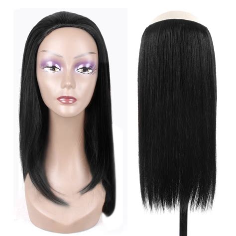 Silky Straight Half Wig 100 Human Hair Extension Wowigshair