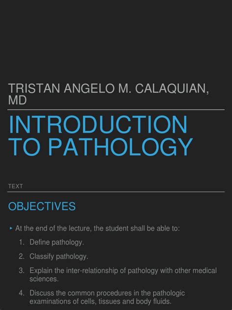 Introduction To Pathology Pdf Pathology Biology