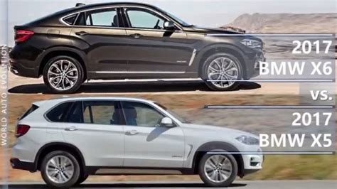 When you look at these compact and subcompact crossovers side by side, the difference in size. 2017 BMW X6 vs 2017 BMW X5 (technical comparison) - YouTube