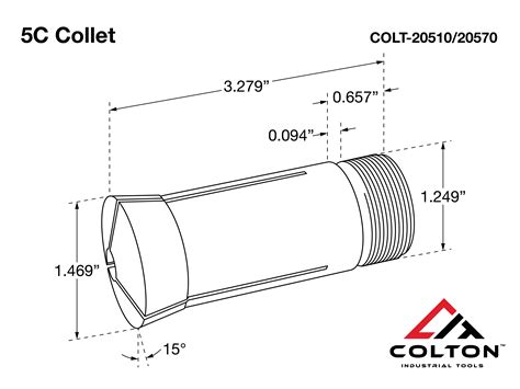 Colton Industrial Tools 20520 732 Ultra Precision 5c Round Collet 0