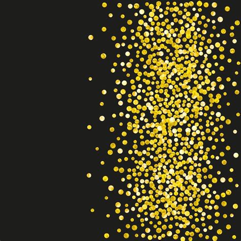 Premium Vector Gold Glitter Confetti With Dots