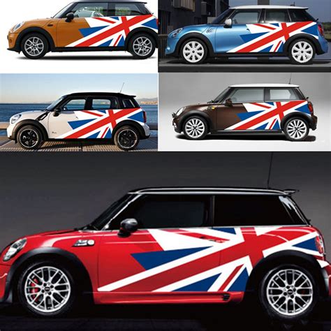 Union Jack Car Exterior Door Side Body Stickers Decal For Mini Cooper