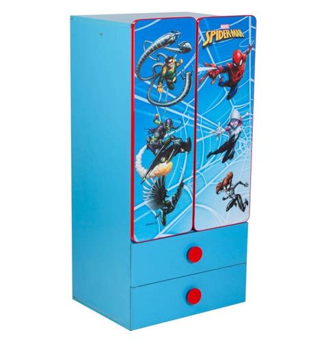Buy Spiderman Theme Wardrobe With Drawers By Yipi Disney Online 2