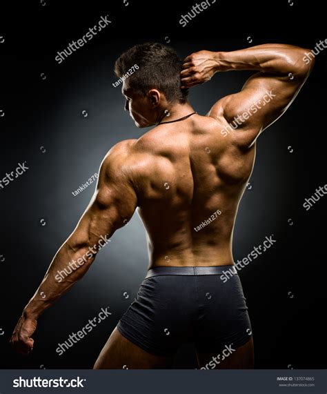 Very Muscular Back Guy Naked Torso Stock Photo 137074865 Shutterstock