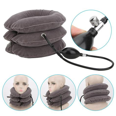Mgaxyff Inflatable Cervical Neck Traction Device Portable Neck Brace