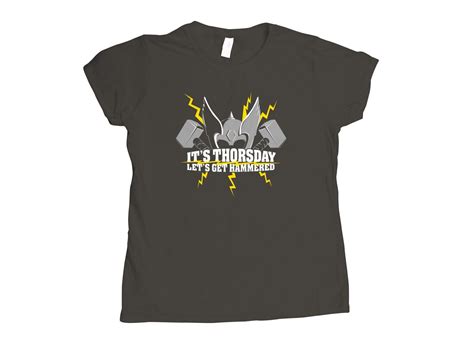 Its Thorsday Lets Get Hammered T Shirt Snorgtees Shirts T Shirt