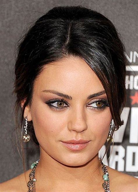 Mila Kunis Loose Updo With Bangs Prom Wedding Party Formal