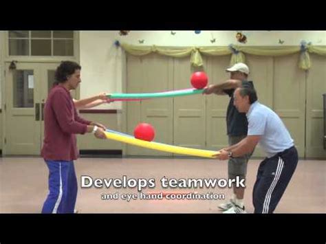 Those brightly colored foam pool toys that you find in every home with a pool. Fun Activities using Foam Noodles - YouTube
