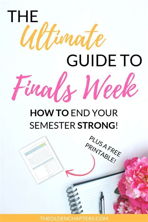 The Ultimate Guide To Surviving Finals Week The Olden Chapters