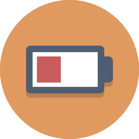 low battery, Battery icon png image