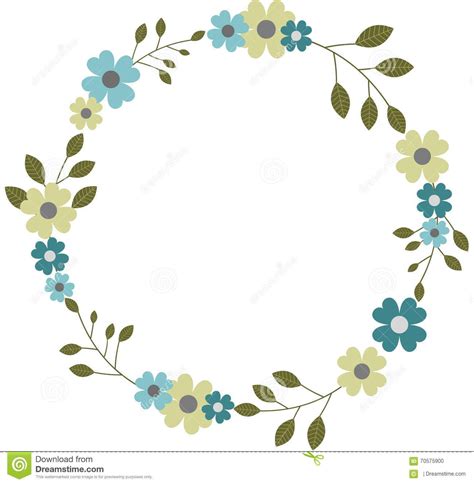 Circular Floral Frame Wreath Garland Round Flower Frame Download