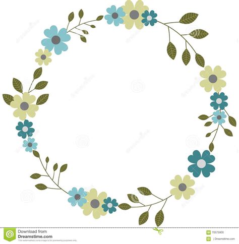 Find & download free graphic resources for floral pattern. Circular Floral Frame Wreath Garland, Round Flower Frame ...