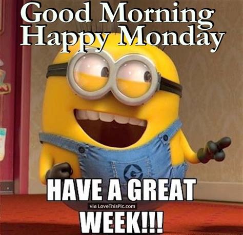 Good Morning Happy Monday Minion Quote Pictures Photos And Images For