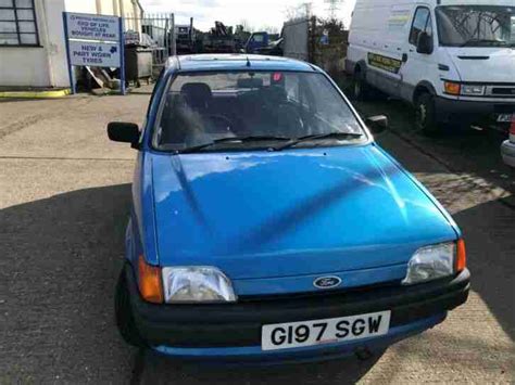 1990 G Ford Fiesta Mk3 11l 3 Door Blue 66000 Miles Starts And Drives