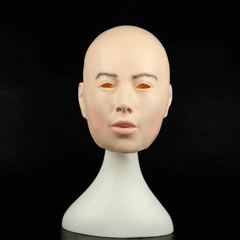 Realistic Female Mask For Halloween Human Female Masquerade Latex Party