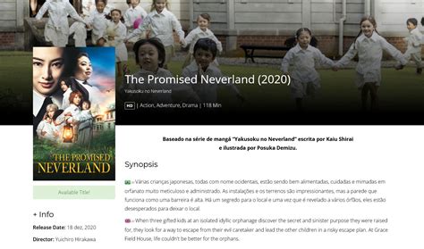 The Promised Neverland Live Action Chega Ao Brasil Pela Sato Company