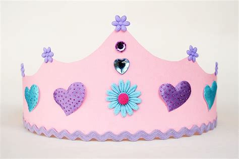 Paper Crown Pink Crown For Kids Crown Crafts Princess Crown Crafts