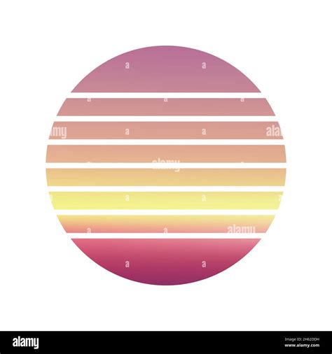 Design Of Sunset Striped Background Stock Vector Image And Art Alamy