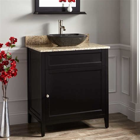 A vessel sink option is available for this vanity. 30" Caitlyn Vessel Sink Vanity - Black - Traditional ...