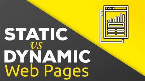 Static Vs Dynamic Websites Whats The Difference Youtube