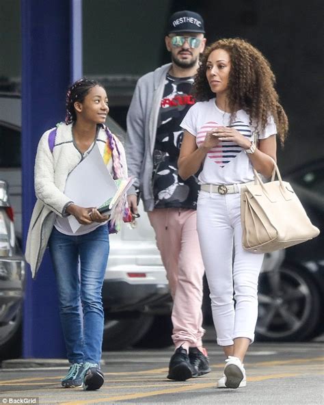 Mel B Steps Out With Daughter Angel And Hairdresser Gary Madatyan