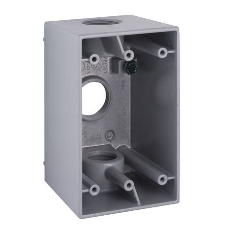 Raco 5386 0 Single Gang Deep Weatherproof Box 3 34 Outlets