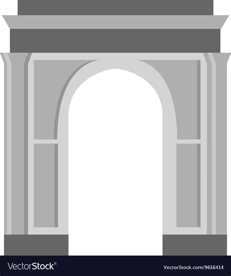 Arch Icon Isolated Royalty Free Vector Image Vectorstock