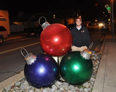 Giant Christmas Balls Commercial Holiday Decorations And Seasonal Banners