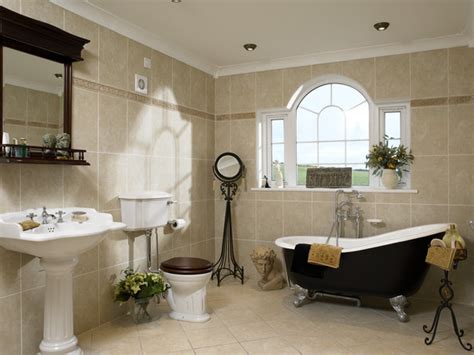 White ceramic mosaic floor bathroom. Traditional Bathroom Photos (84 of 203) - Lonny