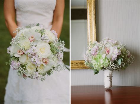 A wedding is a ceremony where two people are united in marriage. Romantic Wedding Bouquet with Ivory Roses Orchids Babys ...