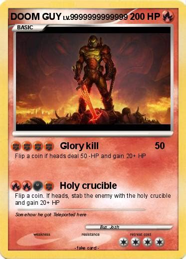 Pokémon Doom Guy 28 28 Glory Kill My Pokemon Card