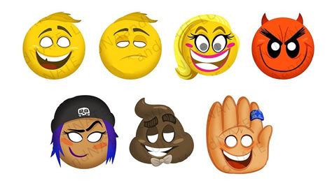 Mascara Antifaz De Emoji La Pelicula 1000 En Mercado Libre