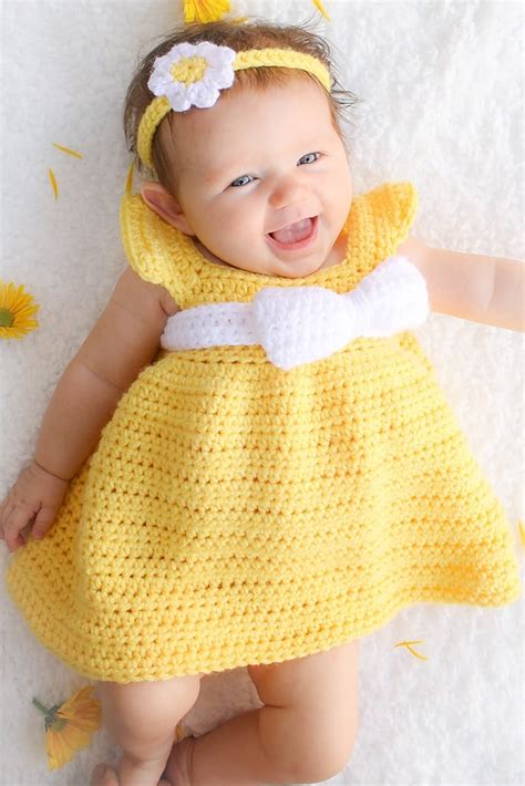 15 Easy To Crochet Baby Dress Patterns Oombawka Design Crochet