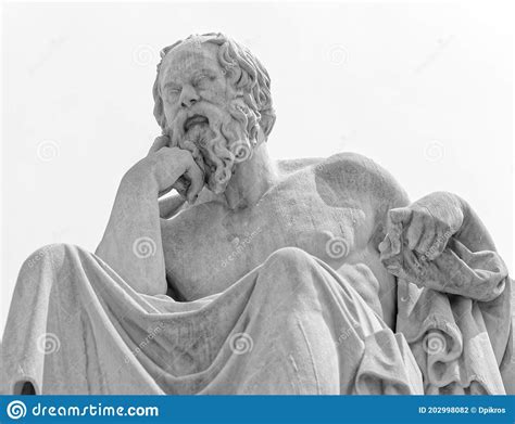 Socrates The Ancient Greek Philosopher In Deep Thoughts Stock Photo