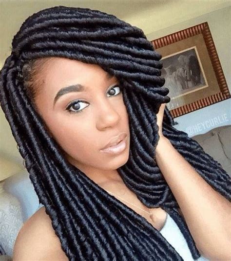Loose hair is repeatedly interlocked from ends to roots using one of the tools mentioned above. 10 Attractive Faux Locs Crochet Hair | New Natural Hairstyles