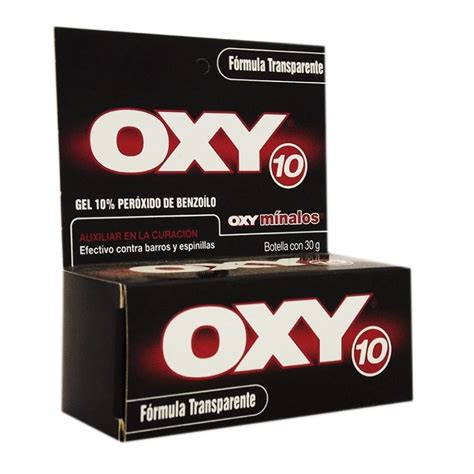Oxy 10 Gel Fórmula Transparente 30 G Walmart