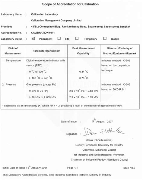 11 Calibration Certificate Templates Free Printable Word Pdf