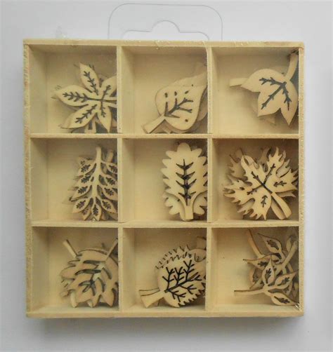 Maybe you would like to learn more about one of these? Small Wooden Shapes - LEAVES - Ready to Decorate, Card ...
