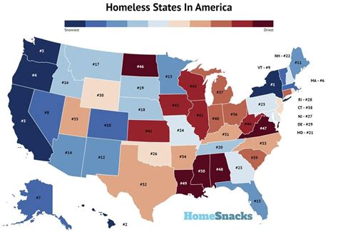Homeless Population By State In The US For 2021