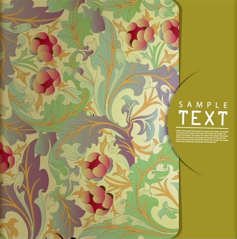 Classic Pattern Background 03 Vector Free Vector In Encapsulated
